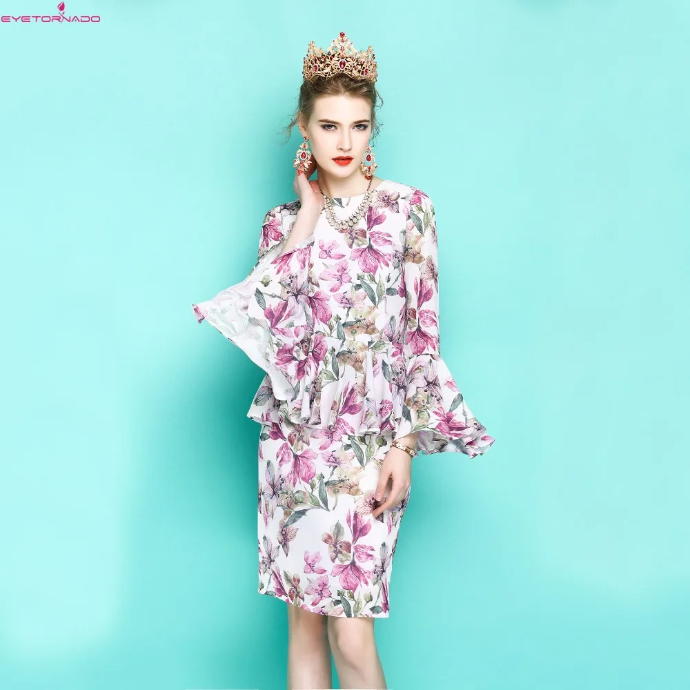 Plus Size Women Flare Sleeve Party Chiffon Dress O Neck Bodycon Floral Print Knee-length Work Beach Boho Summer Dressses 2023
Plus Size Women Flare Sleeve Party Chiffon Dress O Neck Bodycon Floral Print Knee-length Work Beach Boho Summer Dressses 2023