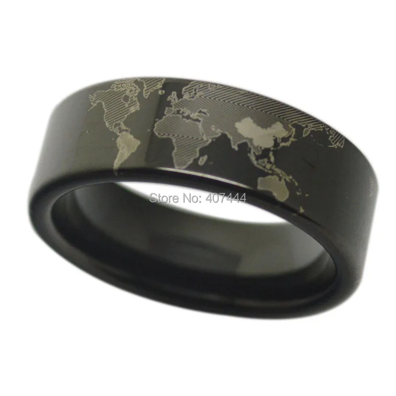 Free Shipping USA UK Canada Russia Brazil Hot Sales 8MM Black Pipe Unique World Map Design The New Men's Tungsten Wedding Rings
Free Shipping USA UK Canada Russia Brazil Hot Sales 8MM Black Pipe Unique World Map Design The New Men's Tungsten Wedding Rings