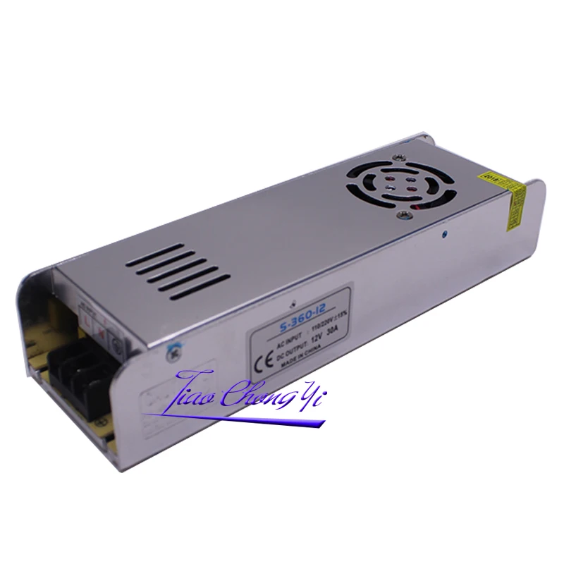 DC 12V 30A 360W 220VAC Sub-Mini Universal Regulated Switching Power Supply For LED
DC 12V 30A 360W 220VAC Sub-Mini Universal Regulated Switching Power Supply For LED