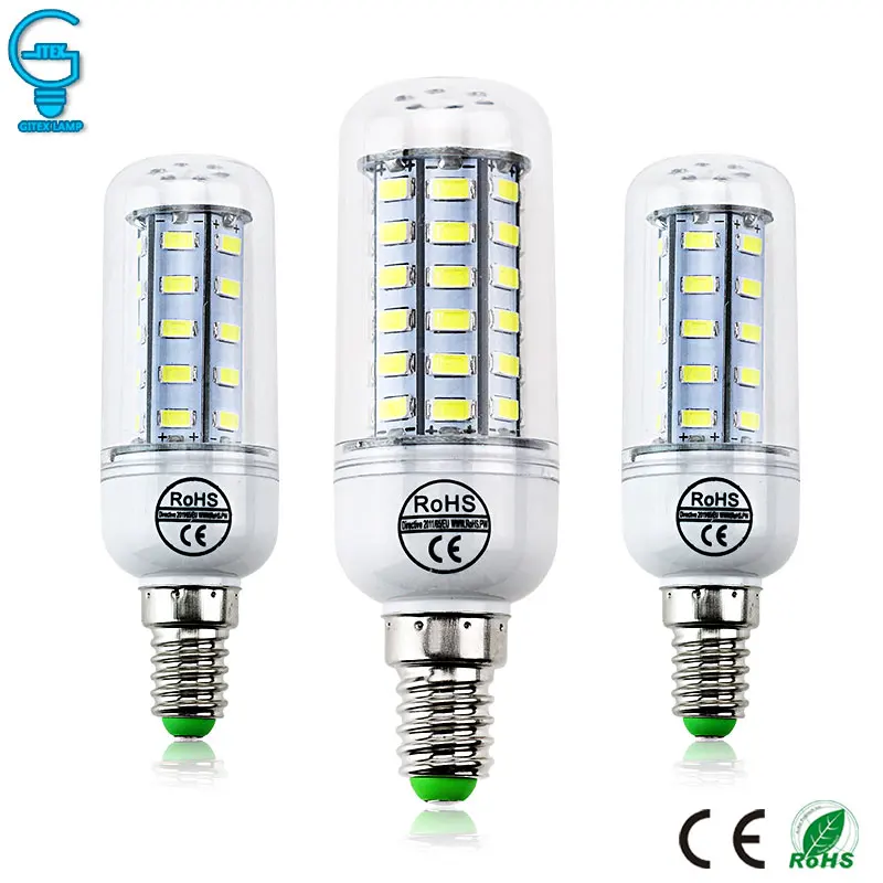 E14 LED Bulb 220V 110V LED Lamp 5730 SMD LED Corn Bulb Light Chandelier Candle Lighting Warm Cold White For Home Decoration
E14 LED Bulb 220V 110V LED Lamp 5730 SMD LED Corn Bulb Light Chandelier Candle Lighting Warm Cold White For Home Decoration