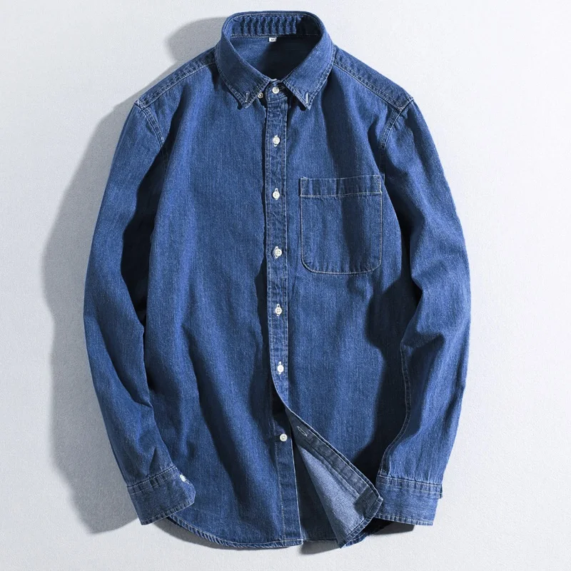 Quality Denim Shirts Men Spring Soft Thin Casual Cotton Long Sleeve Jeans Shirt Man Fashion Vintag Jeans Tops Male Shirts TS-292
Quality Denim Shirts Men Spring Soft Thin Casual Cotton Long Sleeve Jeans Shirt Man Fashion Vintag Jeans Tops Male Shirts TS-292