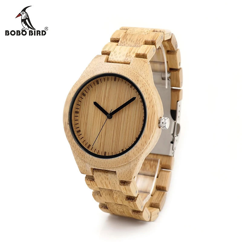 BOBO BIRD V-G27 Bamboo Wooden Watches Men Handmade Classic Quartz Wristwatch Wood/Leather Strap Available
BOBO BIRD V-G27 Bamboo Wooden Watches Men Handmade Classic Quartz Wristwatch Wood/Leather Strap Available