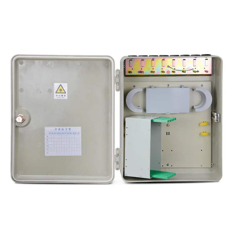 single sided single door 48 core fibers Outdoor SMC fiber optic cross connect cabinet Wall hanging
single sided single door 48 core fibers Outdoor SMC fiber optic cross connect cabinet Wall hanging