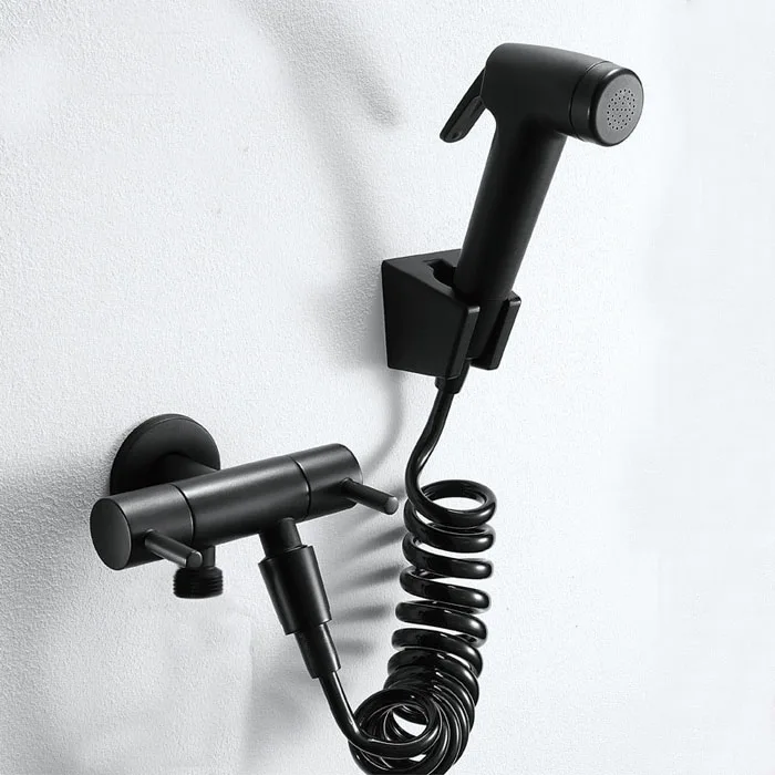 Bathroom cold bidet tap with bidet shower black bidet shower Brass wall mounted woman washer with shattaf set BD809
Bathroom cold bidet tap with bidet shower black bidet shower Brass wall mounted woman washer with shattaf set BD809