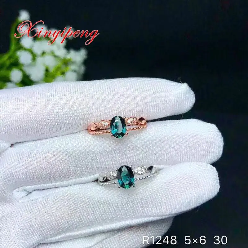 Xin yi peng 925 silver inlaid natural singular sapphire ring women ring Simple fashion
Xin yi peng 925 silver inlaid natural singular sapphire ring women ring Simple fashion