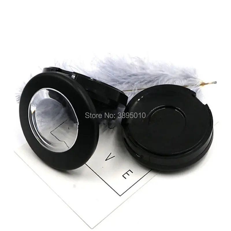 empty compact case round jar for eye shadow with clear window cosmetic packing F598
empty compact case round jar for eye shadow with clear window cosmetic packing F598