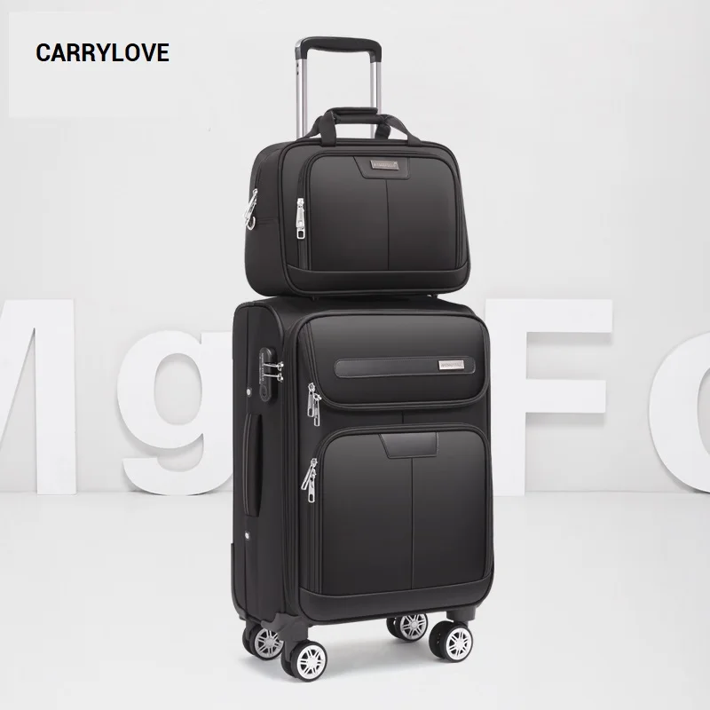 CARRYLOVE business leisure 20/22/24 inch Oxford Handbag and Rolling Luggage Spinner brand Travel Suitcase
CARRYLOVE business leisure 20/22/24 inch Oxford Handbag and Rolling Luggage Spinner brand Travel Suitcase