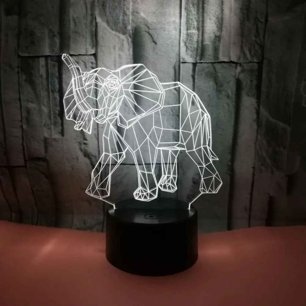 Elephant Colorful 3d Night Light Colorful Touch Remote Control Desk Lamp Gifts Vision 3d Table Lamp Christmas decorative lights
Elephant Colorful 3d Night Light Colorful Touch Remote Control Desk Lamp Gifts Vision 3d Table Lamp Christmas decorative lights
