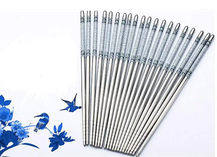1000pair Hot sale Stainless Steel chopsticks Length White Chinese Traditional Flowers Pattern Tableware Kitchen SN1310
1000pair Hot sale Stainless Steel chopsticks Length White Chinese Traditional Flowers Pattern Tableware Kitchen SN1310