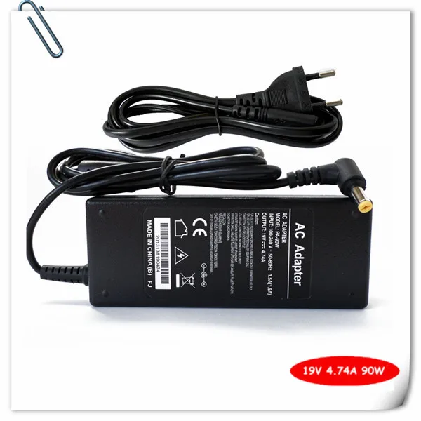 19V 4.74A Notebook AC Adapter Battery Charger FOR ACER Laptop 90W Power Supply Cord + Power Cable
19V 4.74A Notebook AC Adapter Battery Charger FOR ACER Laptop 90W Power Supply Cord + Power Cable