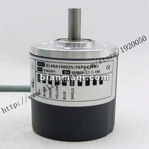 The spot is intended to Seoul record EL40A1000Z5 / 28P6X3PR1 1000 line rotary encoder shaft diameter 6mm
The spot is intended to Seoul record EL40A1000Z5 / 28P6X3PR1 1000 line rotary encoder shaft diameter 6mm