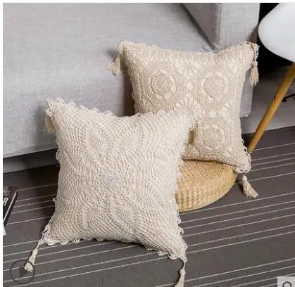 Handmade crochet hook cushion cover retro country style pillow cover lumbar pillow case
Handmade crochet hook cushion cover retro country style pillow cover lumbar pillow case