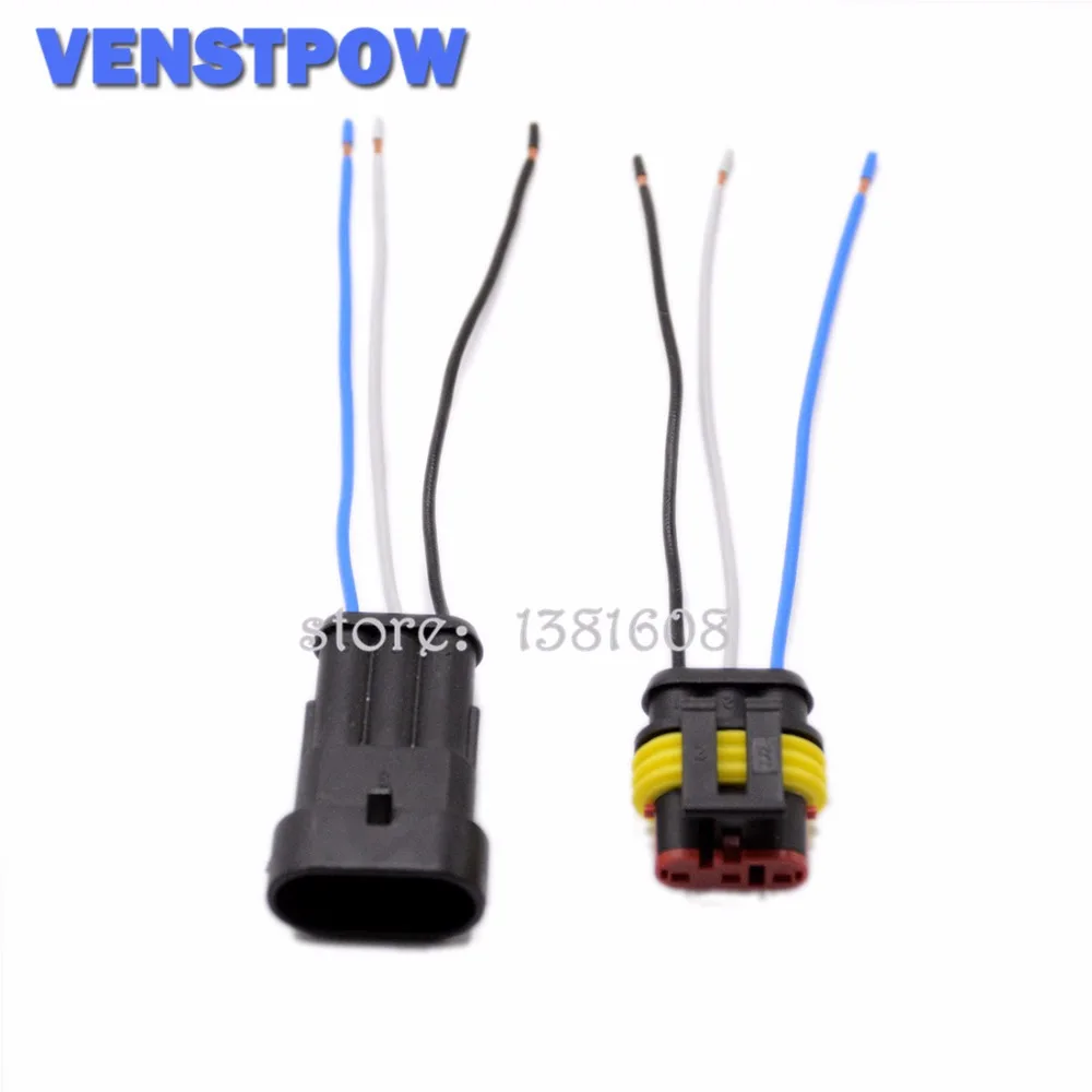 3 Way 3P auto connector Male & Female Waterproof Electrical Connector Plug with cable Auto wire connector
3 Way 3P auto connector Male & Female Waterproof Electrical Connector Plug with cable Auto wire connector