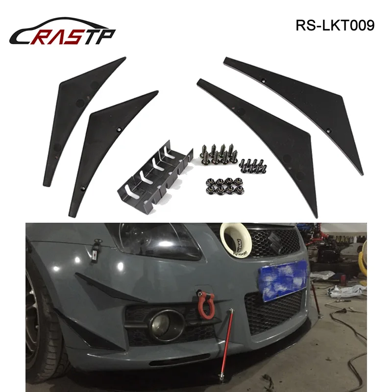 RASTP-4Pcs/Set Universal Fit for Front Bumper Lip Diffuser Splitter Fins Body Spoiler Canards Valence Chin Air Knife RS-LKT009
RASTP-4Pcs/Set Universal Fit for Front Bumper Lip Diffuser Splitter Fins Body Spoiler Canards Valence Chin Air Knife RS-LKT009