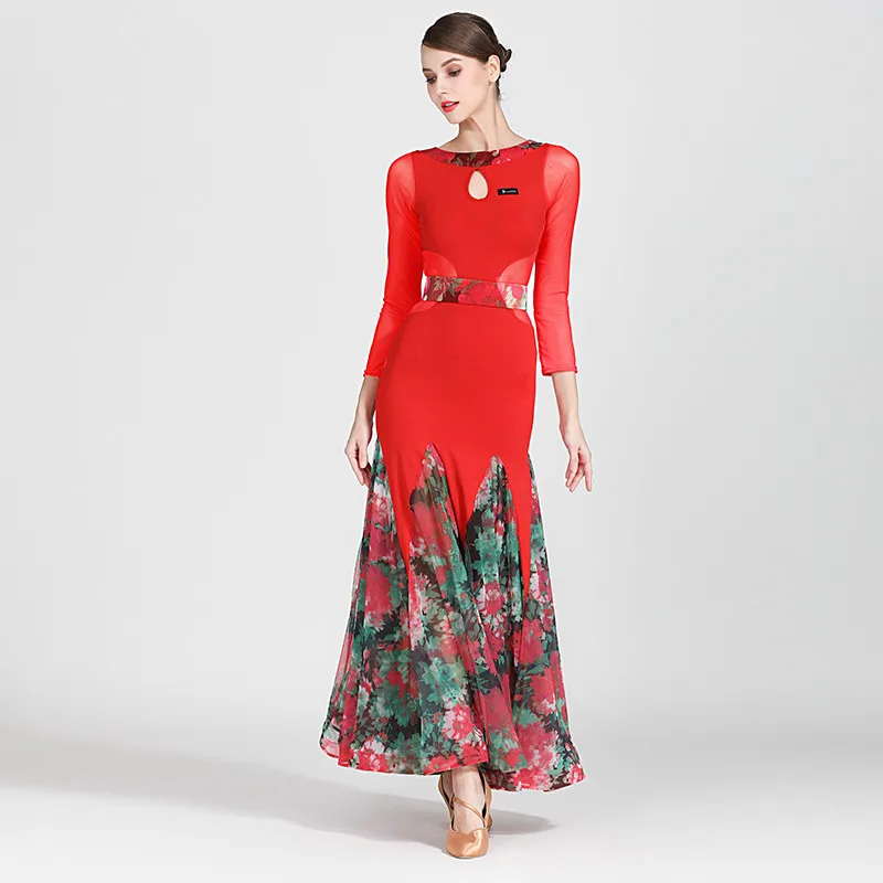New Long Sleeve Ballroom Dance Dress Costumes Adult Women Modern Dancing Wear National Standard Professional Dance Dresses H2487
New Long Sleeve Ballroom Dance Dress Costumes Adult Women Modern Dancing Wear National Standard Professional Dance Dresses H2487