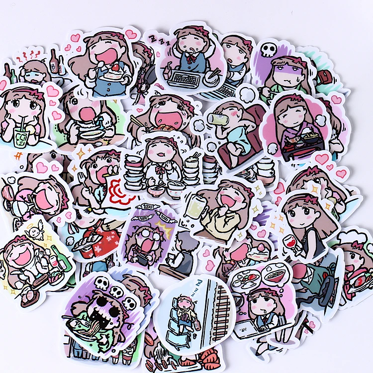 40pcs Creative Kawaii Self-made Greedy Food People Stickers Scrapbooking Decorative/DIY Craft Photo Albums Paper
40pcs Creative Kawaii Self-made Greedy Food People Stickers Scrapbooking Decorative/DIY Craft Photo Albums Paper
