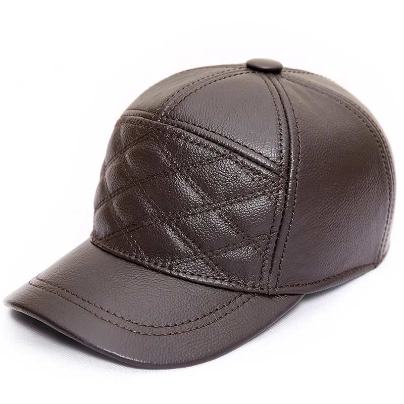 Male Genuine Leather Hat Men's Autumn Winter Warm Baseball Cap Embroidered Ear Protection Hats Adjustable Baseball Cap B-8654
Male Genuine Leather Hat Men's Autumn Winter Warm Baseball Cap Embroidered Ear Protection Hats Adjustable Baseball Cap B-8654