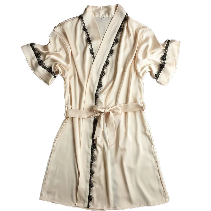 Mid-sleeve Sexy women's Plus Size M L XL Bathrobes Free Shipping 2022 Summer Style Satin Silk Nightwear Robes Sleepwear Female
Mid-sleeve Sexy women's Plus Size M L XL Bathrobes Free Shipping 2022 Summer Style Satin Silk Nightwear Robes Sleepwear Female