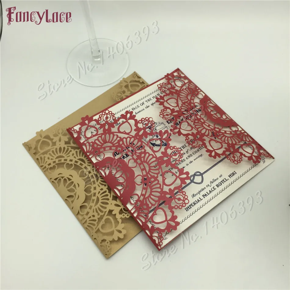 50pcs Laser Cut Hollow Flower Wedding Invitations Card Elegant Custom With Inner Sheet Event Birthday Party Wedding Decoration
50pcs Laser Cut Hollow Flower Wedding Invitations Card Elegant Custom With Inner Sheet Event Birthday Party Wedding Decoration