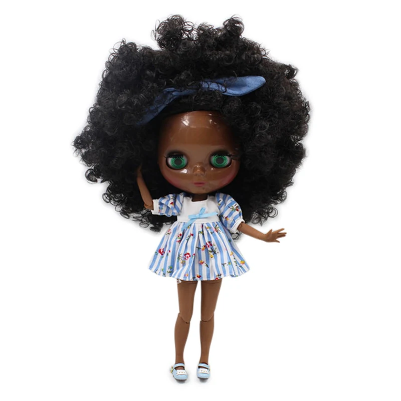 ICY DBS Blyth doll 1/6 bjd super black skin tone darkest skin black hair joint body BL9103
ICY DBS Blyth doll 1/6 bjd super black skin tone darkest skin black hair joint body BL9103