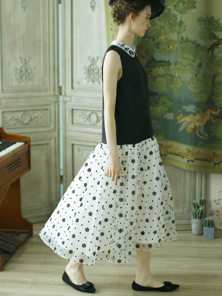 LYNETTE'S CHINOISERIE Spring Autumn Original Design Women Peter Pan Beading Collar Dropped Waist Sleeveless Dresses
LYNETTE'S CHINOISERIE Spring Autumn Original Design Women Peter Pan Beading Collar Dropped Waist Sleeveless Dresses