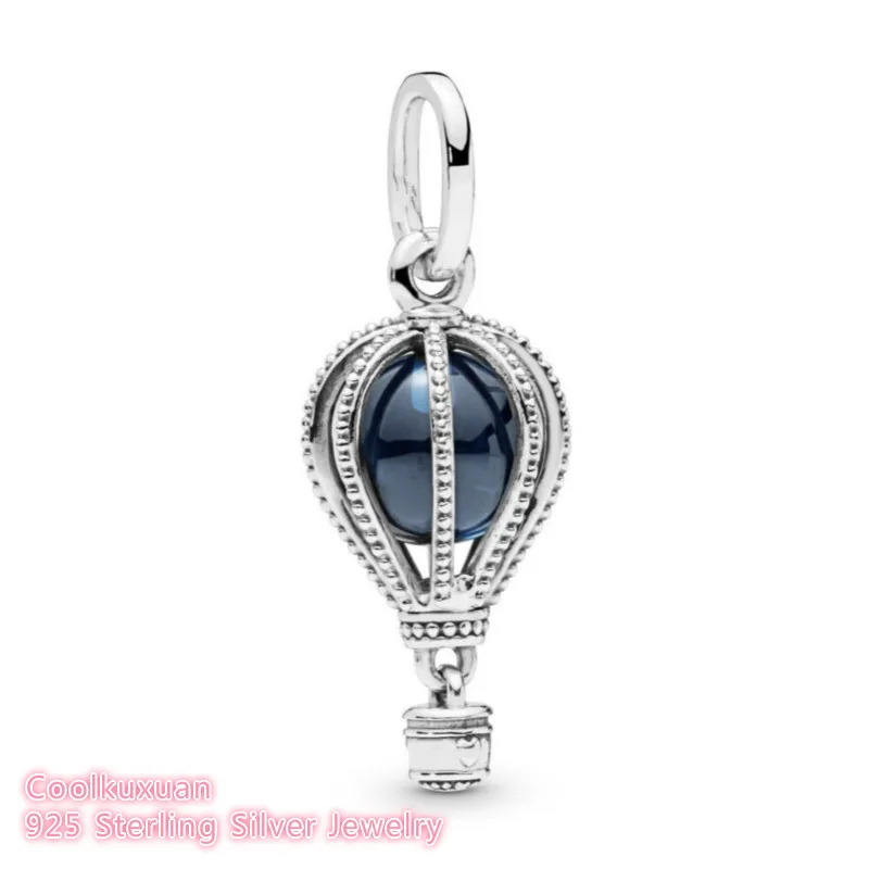 Summer Original 100% 925 Sterling Silver Hot Air Balloon Dangle Charm Blue, Crystal beads Fits Brand bracelets Jewelry
Summer Original 100% 925 Sterling Silver Hot Air Balloon Dangle Charm Blue, Crystal beads Fits Brand bracelets Jewelry