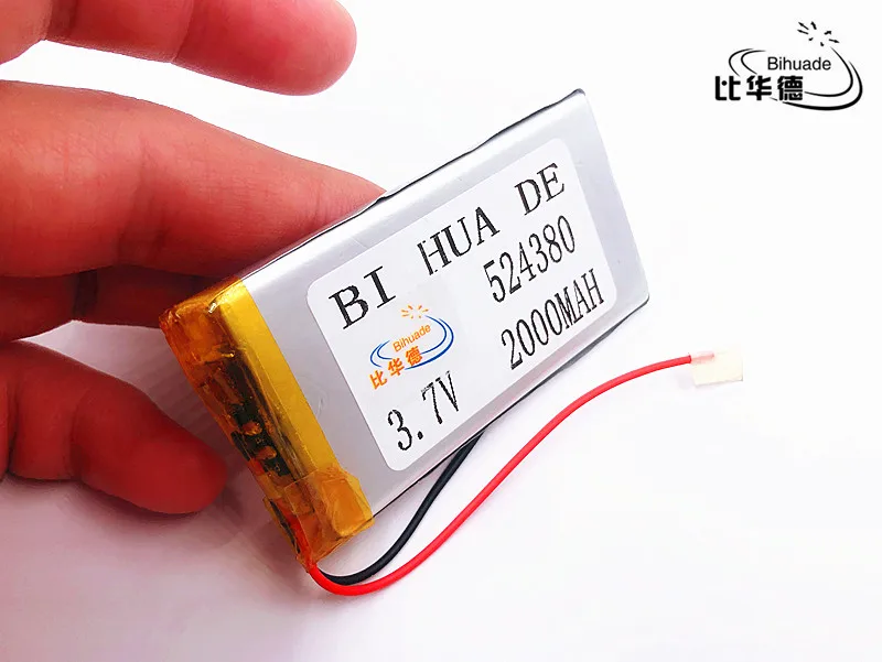 Li-Po 10pcs 3.7V,2000mAH,524380 Polymer lithium ion / Li-ion battery for TOY,POWER BANK,GPS,mp3,mp4,cell phone,speaker
Li-Po 10pcs 3.7V,2000mAH,524380 Polymer lithium ion / Li-ion battery for TOY,POWER BANK,GPS,mp3,mp4,cell phone,speaker