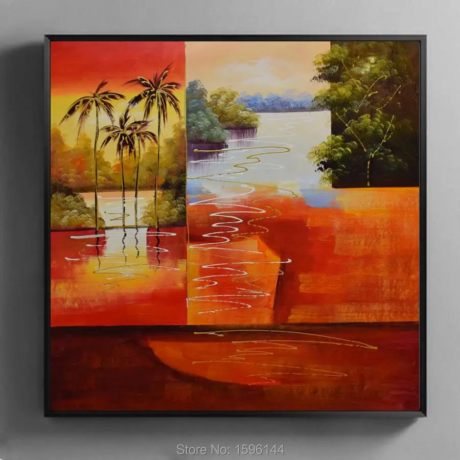Oil Painting on Canvas Hand made Landscape Abstract Wall art Picture for living room Modern Decorative canvas painting #986
Oil Painting on Canvas Hand made Landscape Abstract Wall art Picture for living room Modern Decorative canvas painting #986