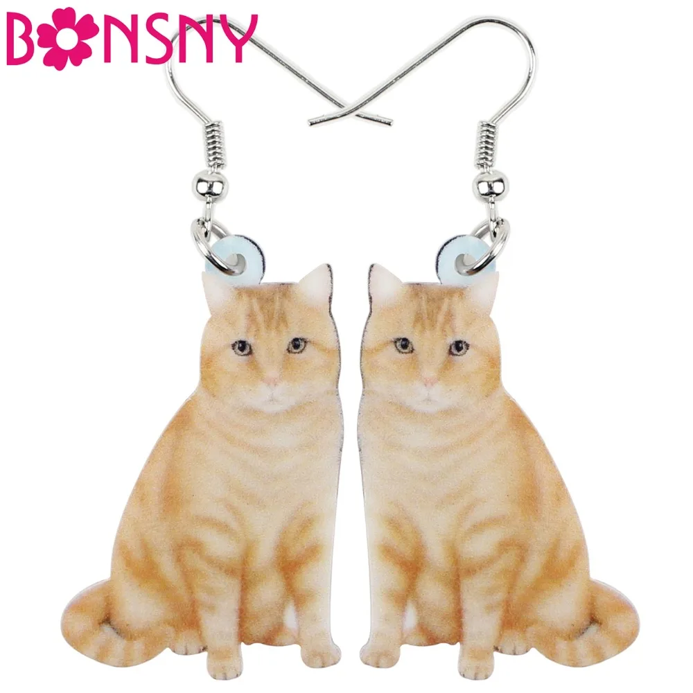 Bonsny Acrylic Orange Cat Kitten Big Long Dangle Drop Earrings Fashion Animal Jewelry For Girls Women Ladies Teens Accessories
Bonsny Acrylic Orange Cat Kitten Big Long Dangle Drop Earrings Fashion Animal Jewelry For Girls Women Ladies Teens Accessories