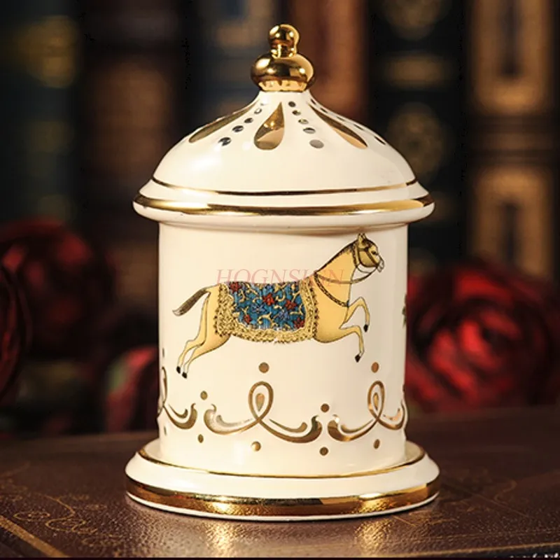 Carousel Toothpick Ceramic Toothpick Living Room Table Toothpick Jar Household Cotton Swab Sale
Carousel Toothpick Ceramic Toothpick Living Room Table Toothpick Jar Household Cotton Swab Sale