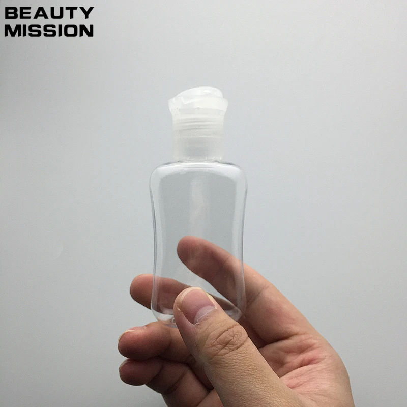 60ML empty Disc top cap plastic bottles containers for traveling ,empty plastic liquid PET bottles for cosmetics BEAUTY MISSION
60ML empty Disc top cap plastic bottles containers for traveling ,empty plastic liquid PET bottles for cosmetics BEAUTY MISSION