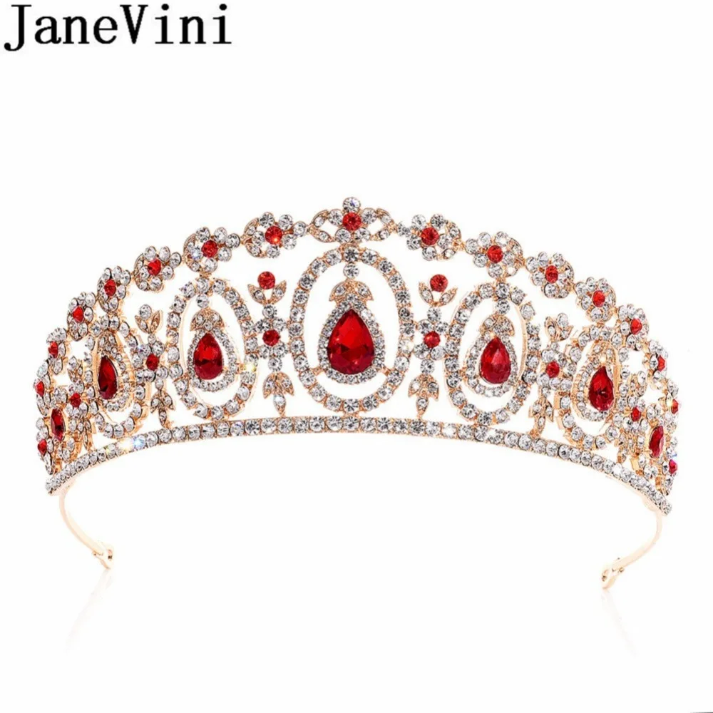 JaneVini Sparkly Baroque Crystal Bridal Crown Tiaras Women Hair Jewelry Green Royal Blue Gold Silver Bride Wedding Headpieces
JaneVini Sparkly Baroque Crystal Bridal Crown Tiaras Women Hair Jewelry Green Royal Blue Gold Silver Bride Wedding Headpieces