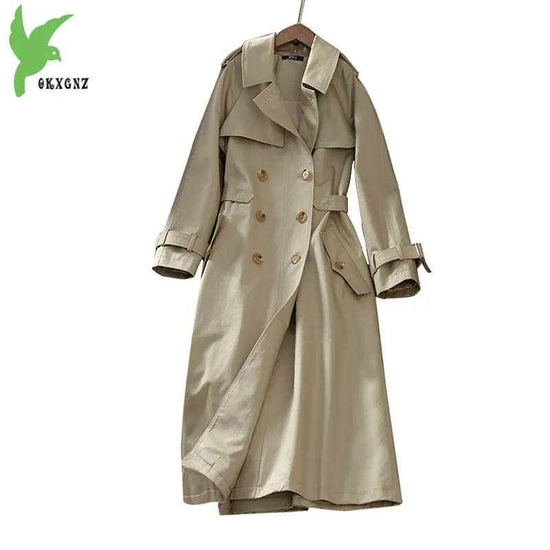 2020 Spring and Autumn Women's Trench Coat Fashion Solid color Slim Long Windbreaker Coat Double-breasted Outerwear OKXGNZ 1653
2020 Spring and Autumn Women's Trench Coat Fashion Solid color Slim Long Windbreaker Coat Double-breasted Outerwear OKXGNZ 1653
