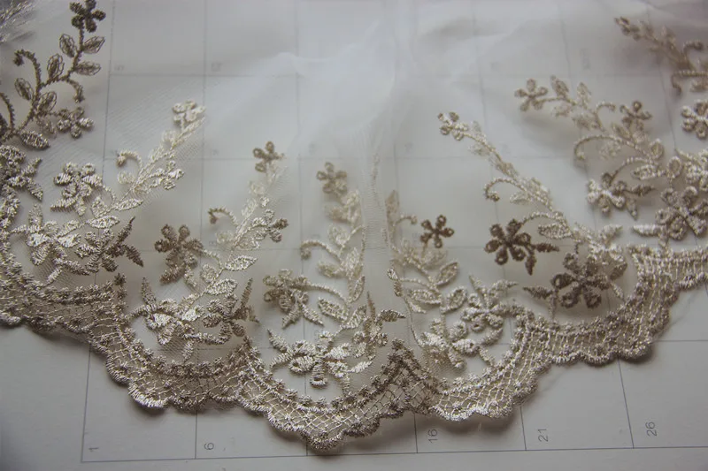 5 yard 16cm 6.29" wide gold rose mesh embroidery tapes lace trim ribbon ML25L28
5 yard 16cm 6.29" wide gold rose mesh embroidery tapes lace trim ribbon ML25L28