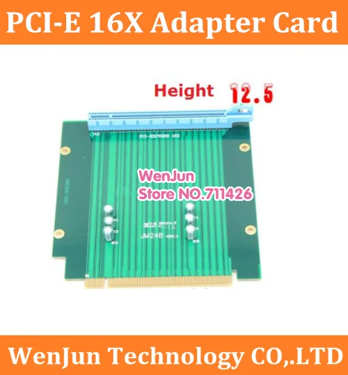 DIY PCI-E PCI Express 16x adaper card 12.5cm Height PCIe x16 90 degree video card converter card For chassis Server motherboard
DIY PCI-E PCI Express 16x adaper card 12.5cm Height PCIe x16 90 degree video card converter card For chassis Server motherboard