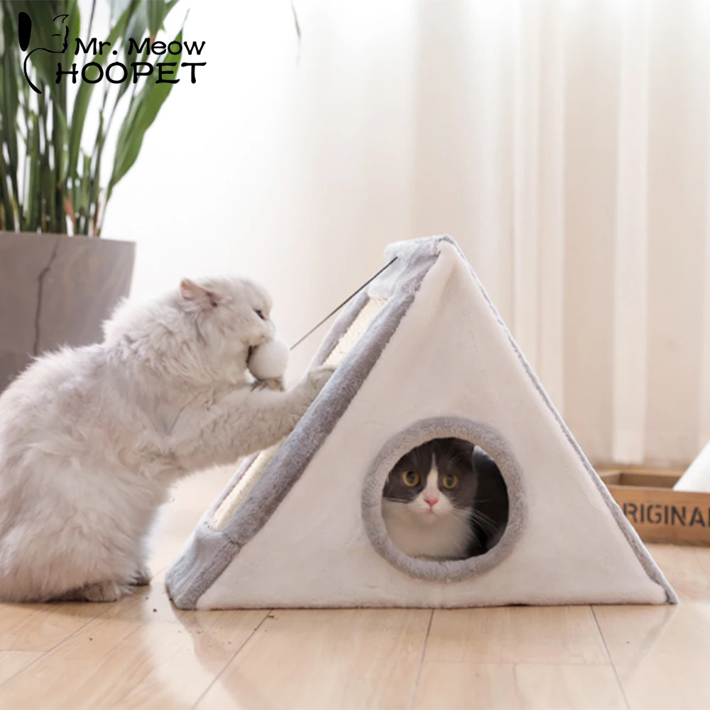 Hoopet Pet Cat Bed Indoor Kennels House for Cats Kitten Toy Tent Scratch Board Funny Playing House Cozy Cave
Hoopet Pet Cat Bed Indoor Kennels House for Cats Kitten Toy Tent Scratch Board Funny Playing House Cozy Cave