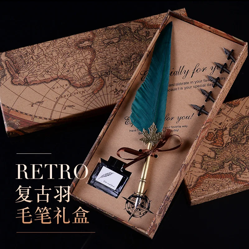 European style retro quill PEN set dip pen gift box for practical birthday gifts for boys and girls
European style retro quill PEN set dip pen gift box for practical birthday gifts for boys and girls