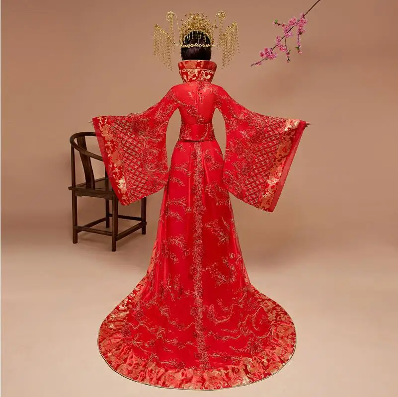 Hanfu Female Genuine Original Imperial Princess Red Tail Outfit Chinese Style Ancient Clothing Broad-sleeved Domineering Queen
Hanfu Female Genuine Original Imperial Princess Red Tail Outfit Chinese Style Ancient Clothing Broad-sleeved Domineering Queen