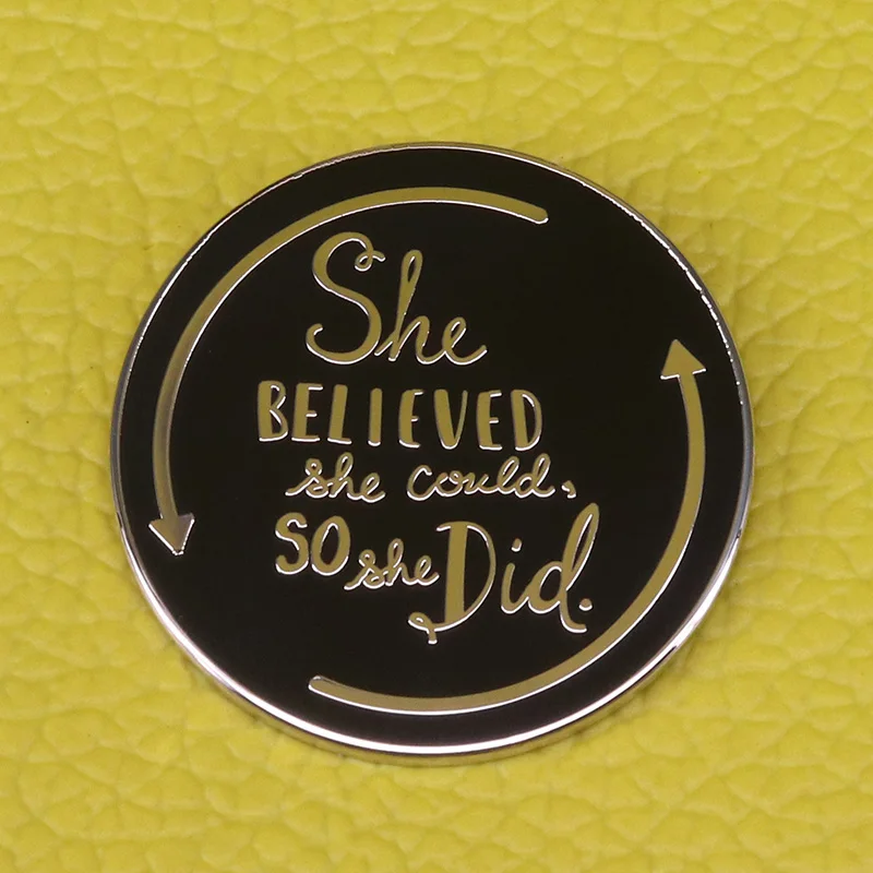 She believed she could so she did Pin Gift for Graduation inspiring Badge for Women and Girls Brooch
She believed she could so she did Pin Gift for Graduation inspiring Badge for Women and Girls Brooch