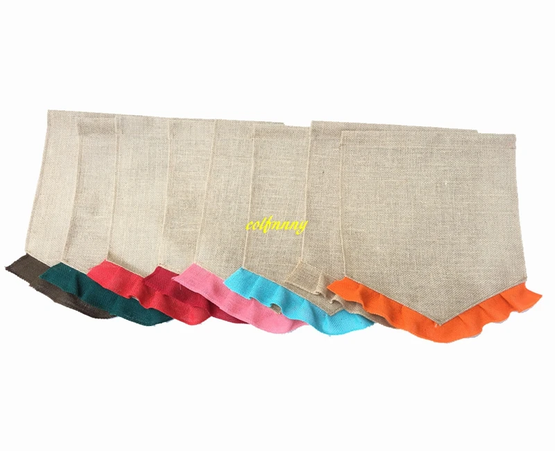 20pcs/lot Colorful Ruffle Burlap Garden Flags 12"x18" DIY Jute Liene Yard Flag House Decoration Hanging Flag 13 colors
20pcs/lot Colorful Ruffle Burlap Garden Flags 12"x18" DIY Jute Liene Yard Flag House Decoration Hanging Flag 13 colors