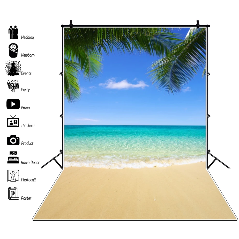Summer Tropical Palms Tree Sea Beach Sand Cloudy Blue Sky Baby Scenic Photography Backgrounds For Photo Backdrops Photo Studio
Summer Tropical Palms Tree Sea Beach Sand Cloudy Blue Sky Baby Scenic Photography Backgrounds For Photo Backdrops Photo Studio