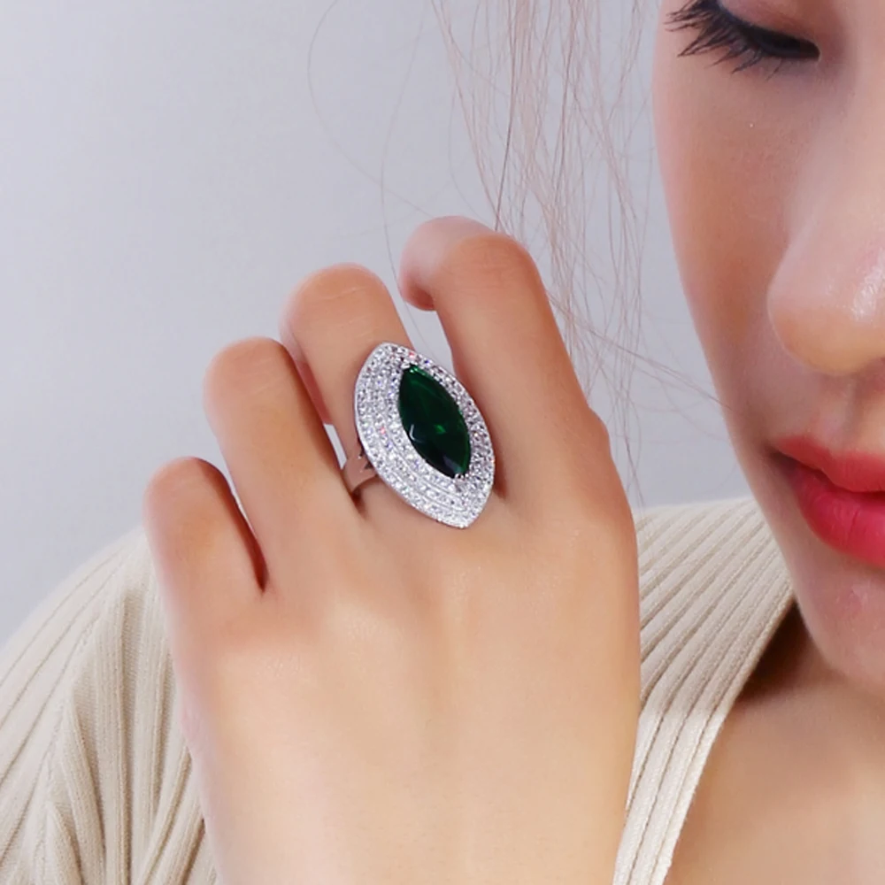 YLMyself Big Horse Eye Ring - Bohemian Fashion, Green Clear Crystal, Large Luxury Jewelry for Women, Unique Statement Design
YLMyself Big Horse Eye Ring - Bohemian Fashion, Green Clear Crystal, Large Luxury Jewelry for Women, Unique Statement Design
