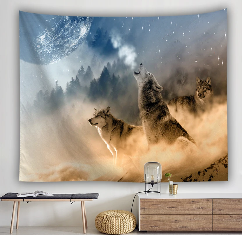 Wolf tapestry Wall Hanging home decor curtain spread covers cloth blanket art tapestry Beach Towel animal prints art decor home
Wolf tapestry Wall Hanging home decor curtain spread covers cloth blanket art tapestry Beach Towel animal prints art decor home
