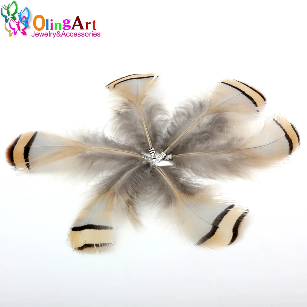 OlingArt Natural Feathers 12pcs 8cm White Black Stripes Women Necklace Earrings Tassels DIY Jewelry Making Keychain Pendants
OlingArt Natural Feathers 12pcs 8cm White Black Stripes Women Necklace Earrings Tassels DIY Jewelry Making Keychain Pendants