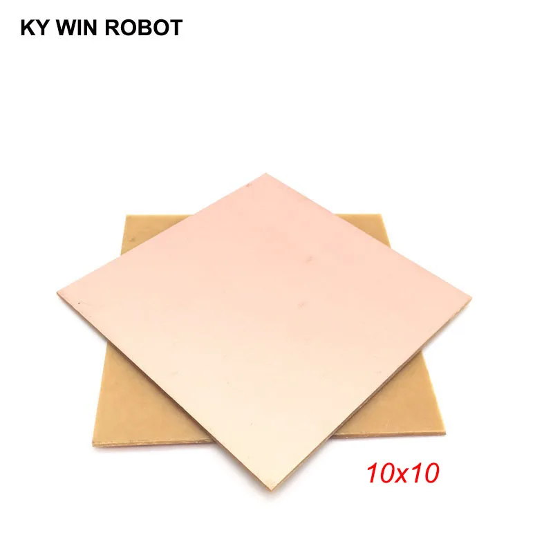 1 pcs PF PCB 10*10cm Single Side Copper Clad plate DIY PCB Kit Laminate Circuit Board 10x10cm 100x100x1.6mm
1 pcs PF PCB 10*10cm Single Side Copper Clad plate DIY PCB Kit Laminate Circuit Board 10x10cm 100x100x1.6mm