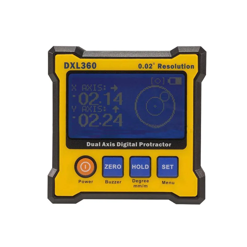 5 Side Magnetic BaseHigh precision Dual Axis Digital Angle Protractor Level Gauge Levels ruler DXL-360 DXL-360S
5 Side Magnetic BaseHigh precision Dual Axis Digital Angle Protractor Level Gauge Levels ruler DXL-360 DXL-360S