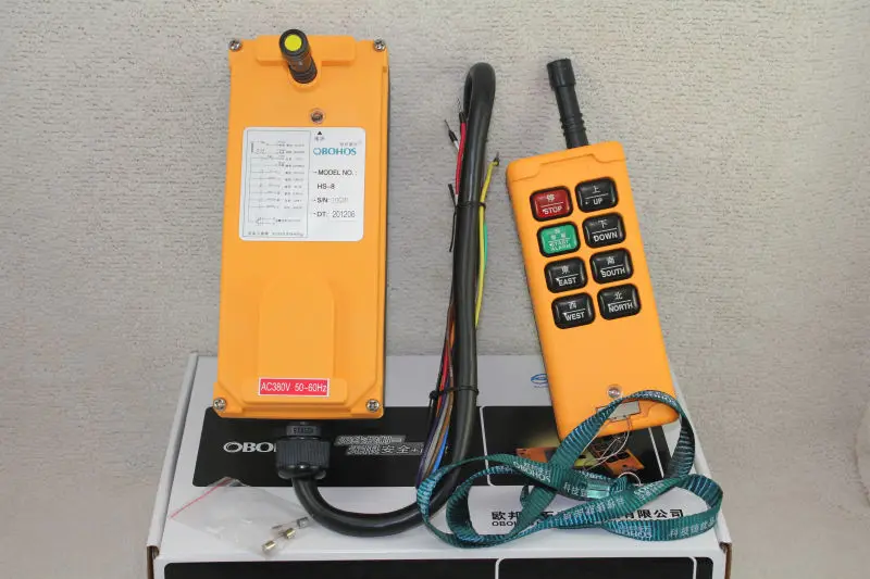 110V 8 Channels 1 Speed Hoist Crane Radio Remote Control System Controller HS-8
110V 8 Channels 1 Speed Hoist Crane Radio Remote Control System Controller HS-8