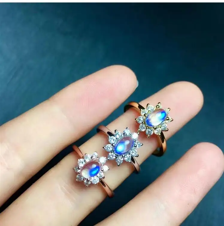 Natural MoonStone ring Free shipping Natural real Moonstone 925 sterling silver Fine jewelry 4*6mm gemstone Handworked rings
Natural MoonStone ring Free shipping Natural real Moonstone 925 sterling silver Fine jewelry 4*6mm gemstone Handworked rings