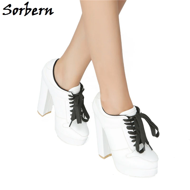 Sorbern Fashion Lace-Up Women Pumps High Quality Designer Brand Custom Made Color Sweet Party Shoes For Ladies Platform Pumps
Sorbern Fashion Lace-Up Women Pumps High Quality Designer Brand Custom Made Color Sweet Party Shoes For Ladies Platform Pumps