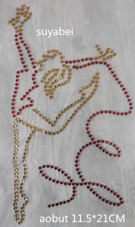 2pc/lot Gymnastic rope skipping sticker hot fix rhinestone motif designs iron on design rhinestone applique patch
2pc/lot Gymnastic rope skipping sticker hot fix rhinestone motif designs iron on design rhinestone applique patch
